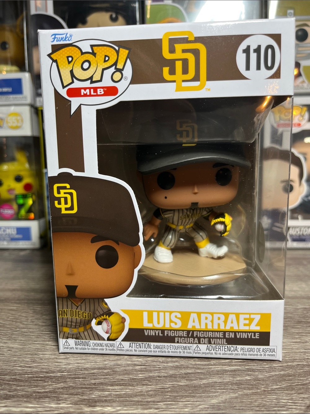 Funko Luis Arraez Padres Vinyl Figure - Brown, Yellow, Black